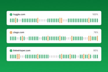 Website status pages with down time details